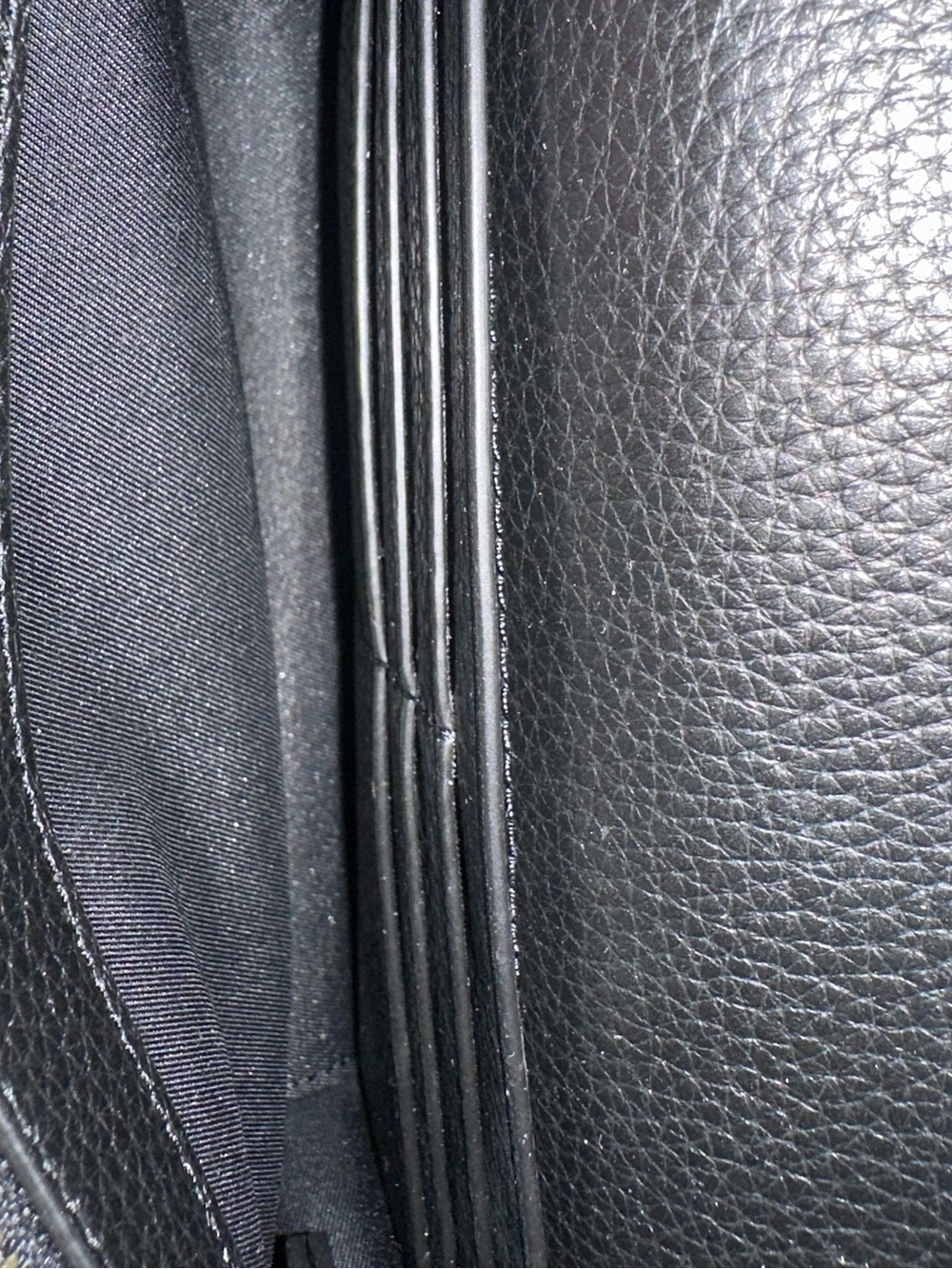 Tory Burch Black Pebbled Leather Chain Crossbody - Picture 3 of 4